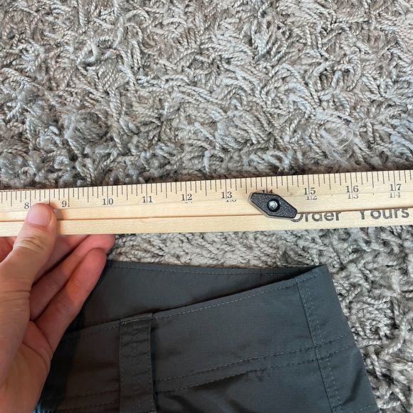 Columbia Omni Shade Pants Mens 32x34 Gray Hiking Outdoor Convertible Logo Light - Picture 13 of 14